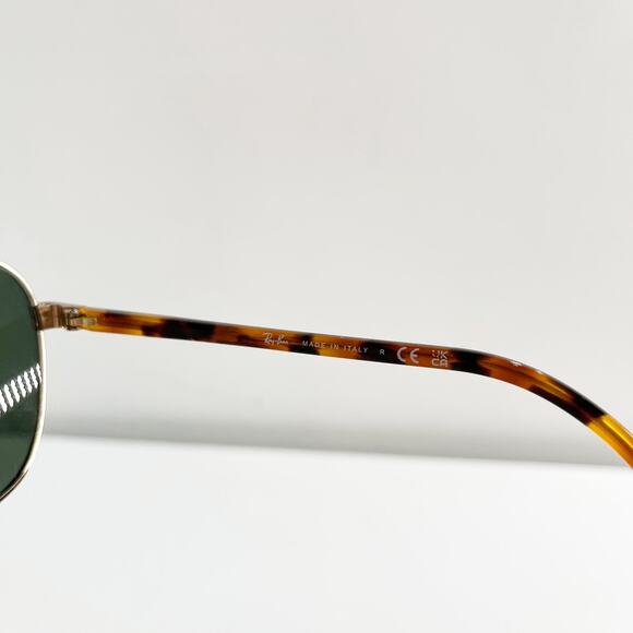 Ray Ban Classic Double Bridge Aviator Sunglasses Gold Tortoise - Picture 5 of 7